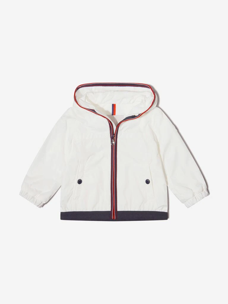 商品Moncler|Moncler White Baby Boys Anton Rain Jacket,价格¥1647,第1张图片