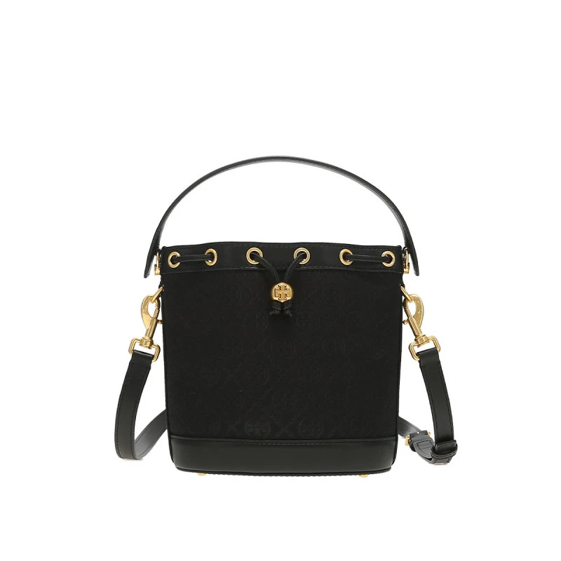 商品Tory Burch|TORY BURCH 黑色女士水桶包 152127-001,价格¥2593,第1张图片