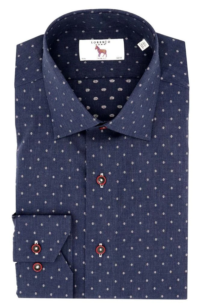 商品Lorenzo Uomo|Trim Fit Fil Coupé Dress Shirt,价格¥414,第1张图片