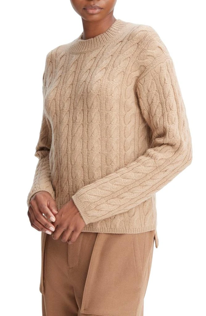 商品Vince|Cable Knit Wool Blend Crewneck Sweater,价格¥1200,第3张图片详细描述