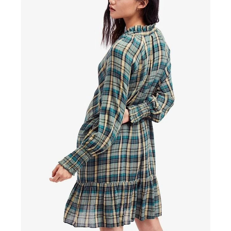 商品Free People|Red Moon Plaid Mini Dress,价格¥383,第3张图片详细描述