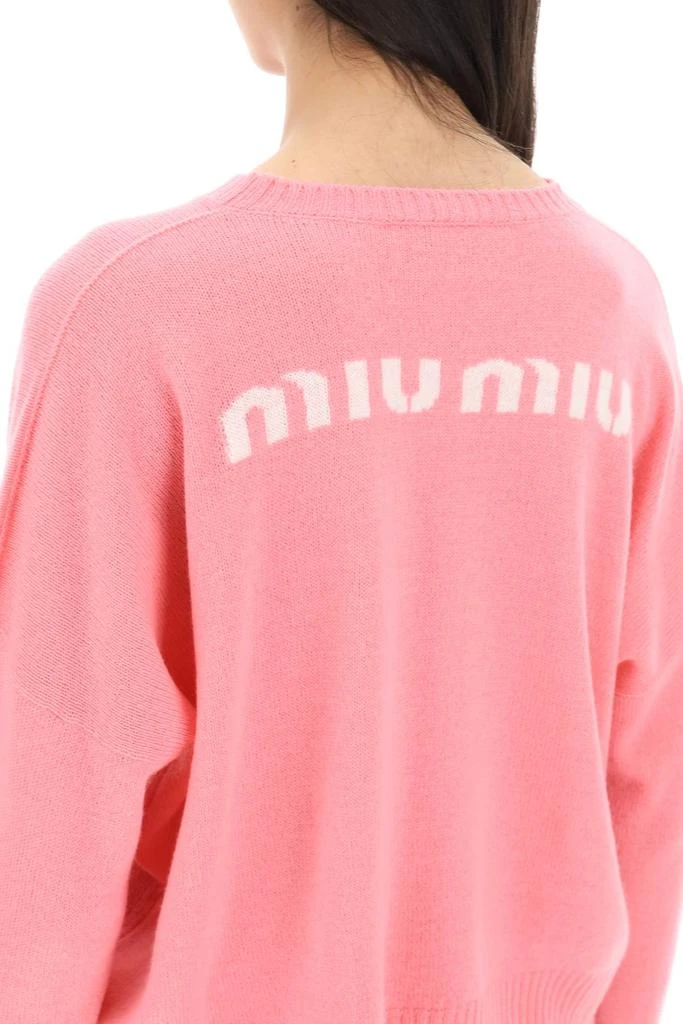 商品Miu Miu|Miu miu back logo sweater,价格¥3888,第4张图片详细描述