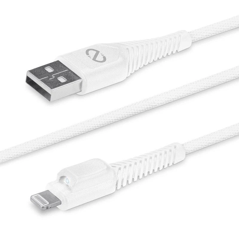 商品Naztech|Braided LED MFI USB Charge/Sync Cable 4ft,价格¥212,第1张图片