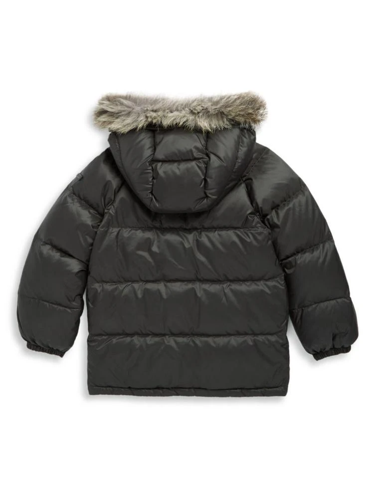 商品Burberry|Little Girl's & Girl's Fox Fur-Trimmed Puffer Coat,价格¥2571,第2张图片详细描述