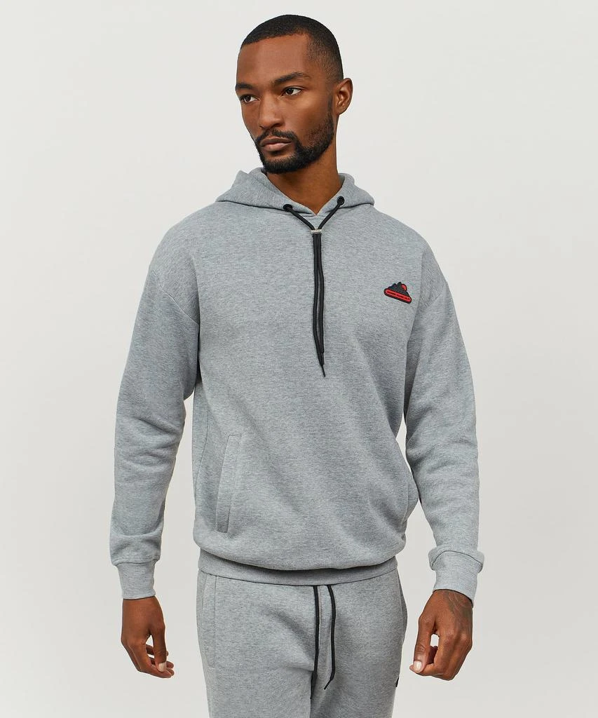 商品Reason Clothing|Wooster Core Collection Premium Hoodie With Patch - Heather Grey,价格¥149,第1张图片