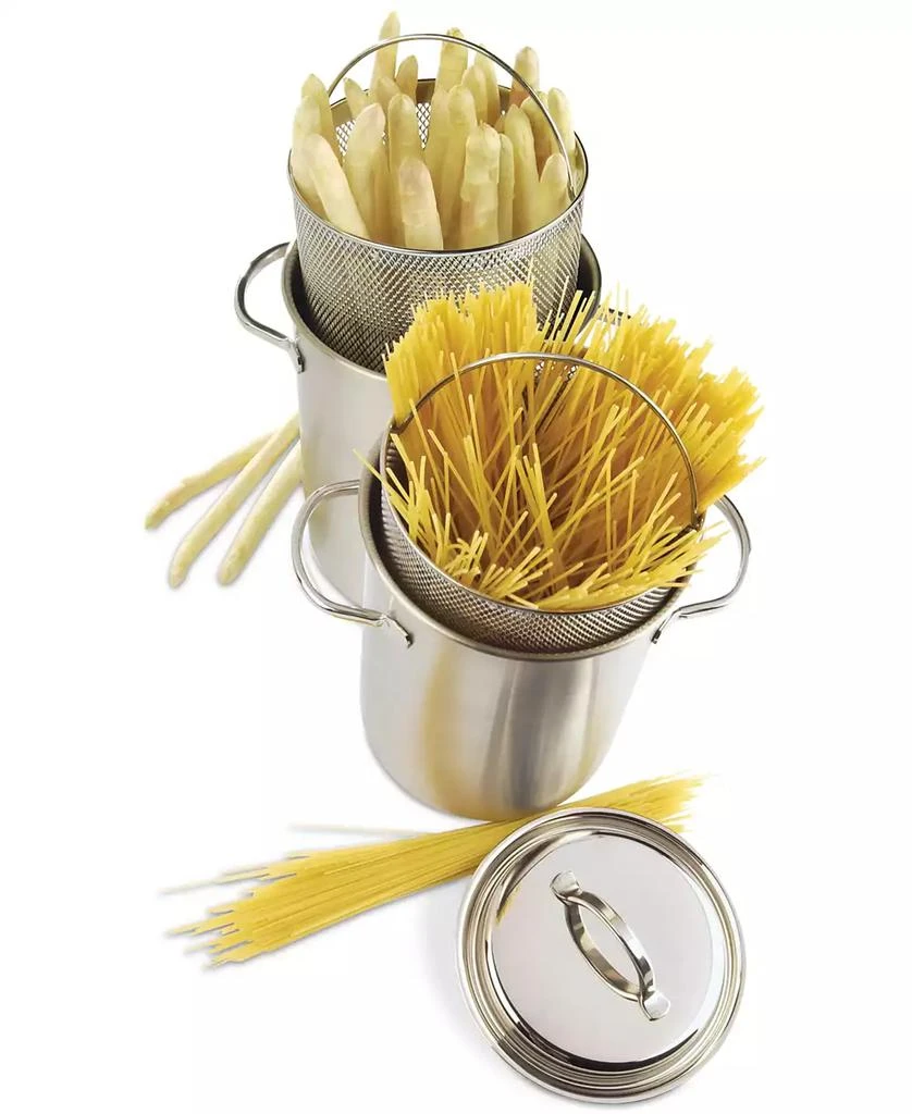 商品Demeyere|4.8-Qt. Stainless Steel Asparagus/Pasta Cooker Set,价格¥889,第1张图片