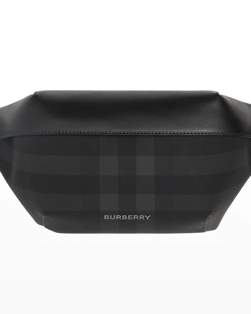 商品Burberry|Men's Sonny Check Leather Belt Bag,价格¥7719,第5张图片详细描述