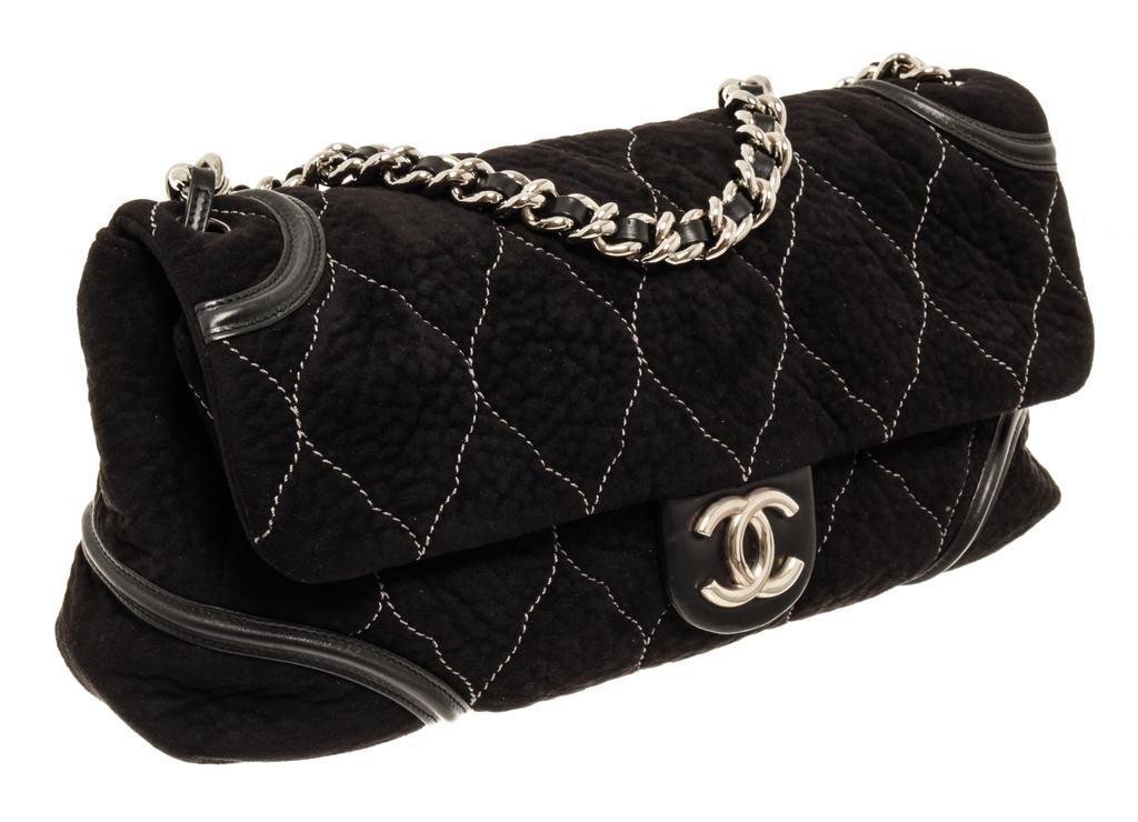 Chanel Black Quilted East West Chain Flap Shoulder Bag商品第2张图片规格展示