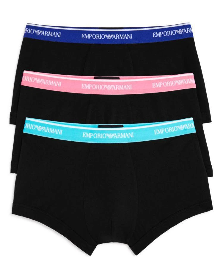 商品Emporio Armani|Core Logo Trunks, Pack of 3,价格¥277,第1张图片