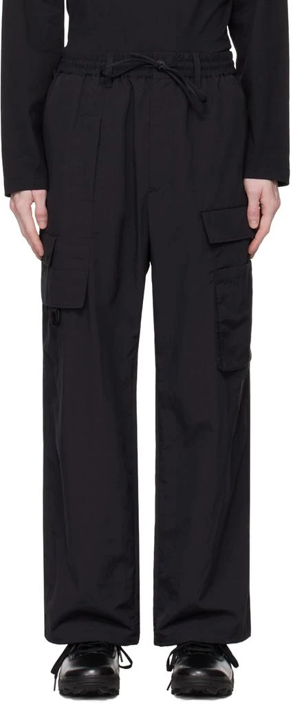 商品Y-3|Black Crinkled Cargo Pants,价格¥1276,第1张图片