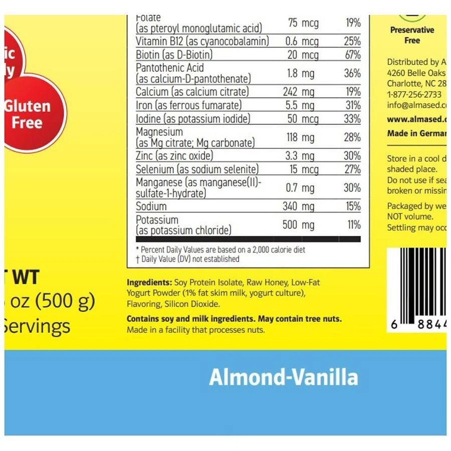 商品Almased|Natural Health & Weight Loss Meal Replacement Protein Shake,价格¥262,第2张图片详细描述