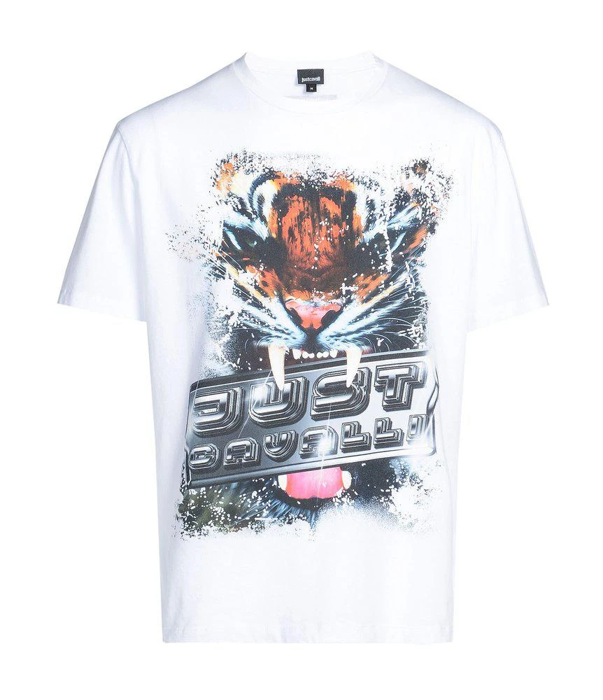 商品Just Cavalli|Just Cavalli Graphic Printed Crewneck T-Shirt,价格¥720,第1张图片