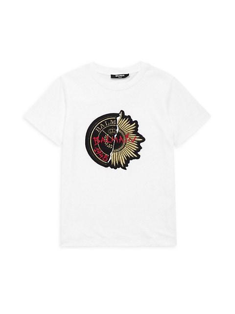 商品Balmain|Little Kid's & Kid's Logo Patch T-Shirt,价格¥923,第1张图片