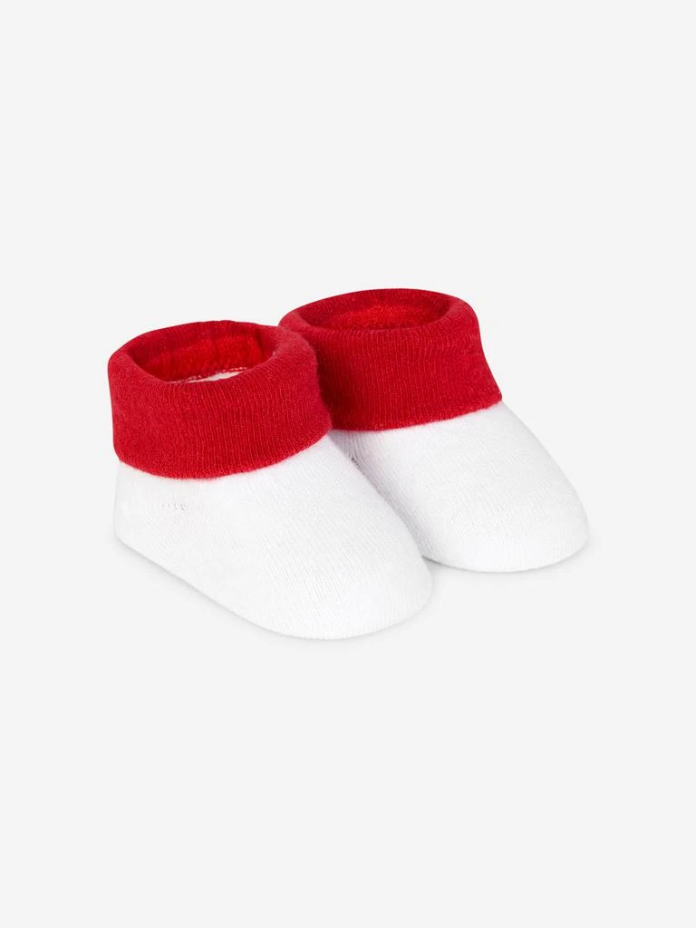 商品Levi's|Levi's Baby Bodysuit Hat And Booties Set in White,价格¥143,第4张图片详细描述