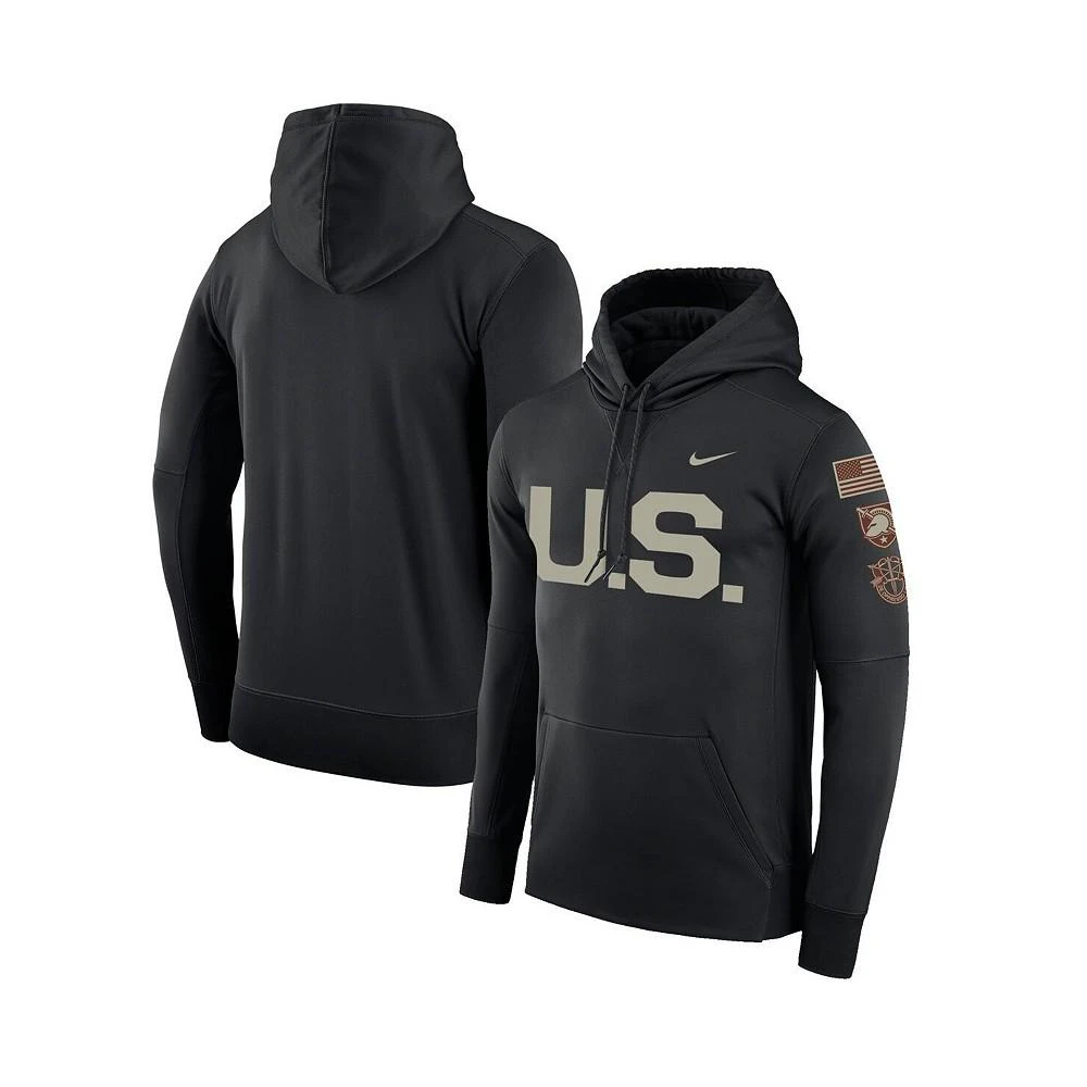商品NIKE|Men's Black Army Black Knights Rivalry U.S. Therma Pullover Hoodie,价格¥563,第2张图片详细描述