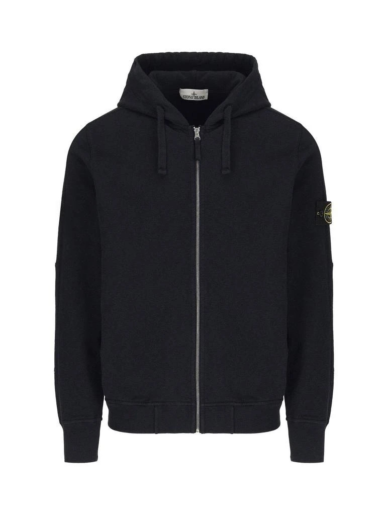 商品Stone Island|Logo Patch Zipped Hoodie,价格¥3395,第1张图片