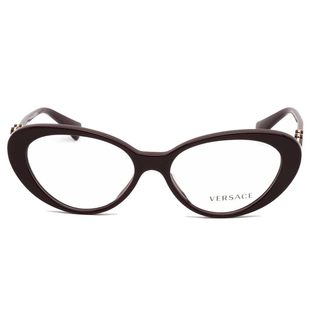 商品Versace|Versace Women's Eyeglasses - Bordeaux Full Rim Plastic Frame, 53 mm | 0VE3331U 5382,价格¥1041,第2张图片详细描述