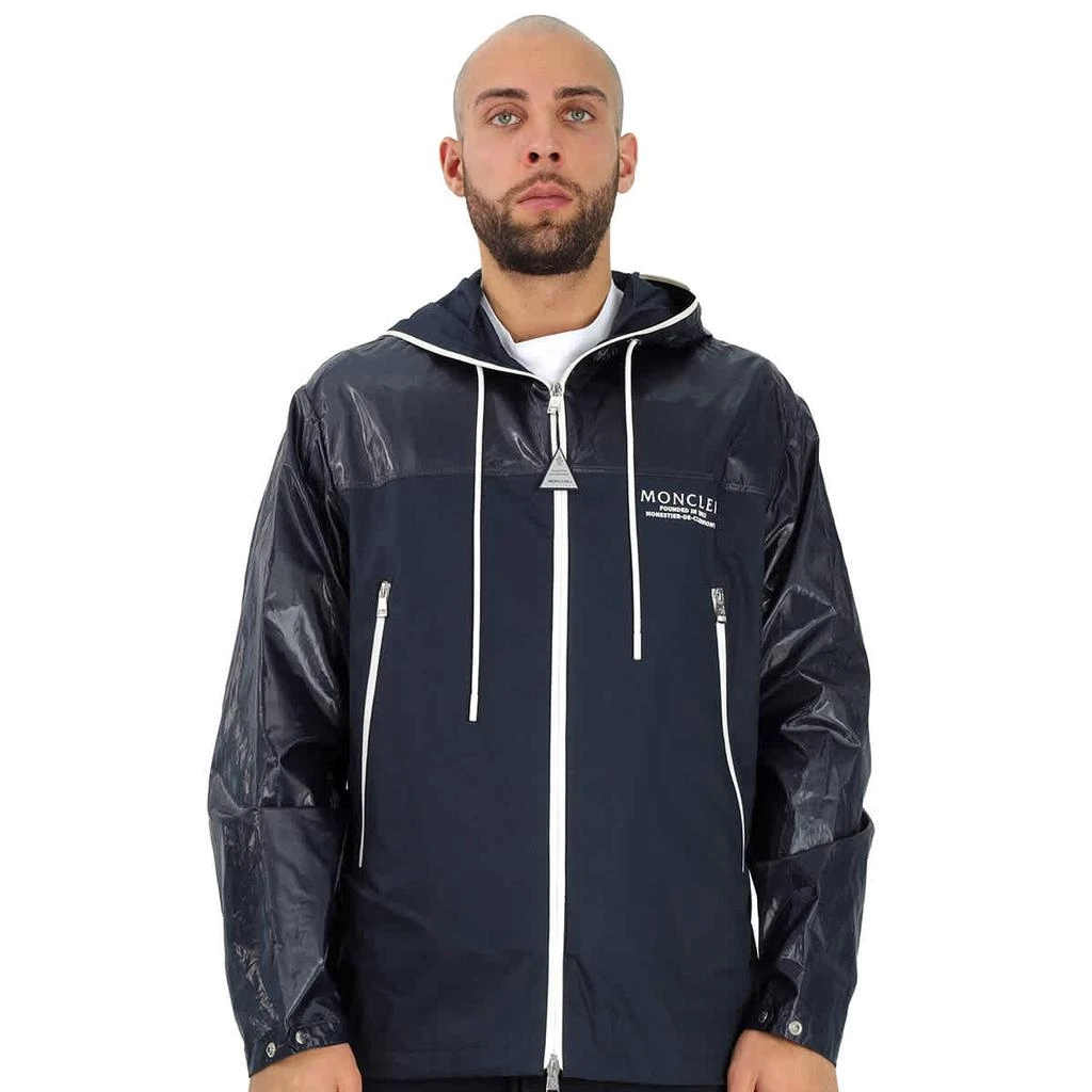 商品Moncler|Men's Navy Vaugirard Logo Hooded Jacket,价格¥5231,第1张图片