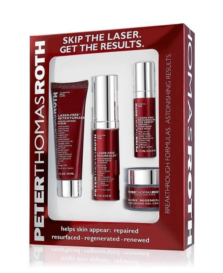 商品Peter Thomas Roth|PETER THOMAS ROTH 4 PIECE LASER-FREE RESURFACING KIT,价格¥387,第1张图片