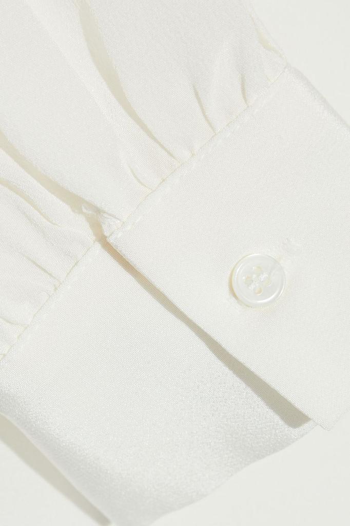 商品Maje|Loisa pussy-bow silk crepe de chine blouse,价格¥648,第6张图片详细描述