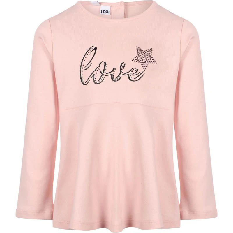 商品iDO|Love flared blouse and leggings set in pink and black,价格¥436,第2张图片详细描述