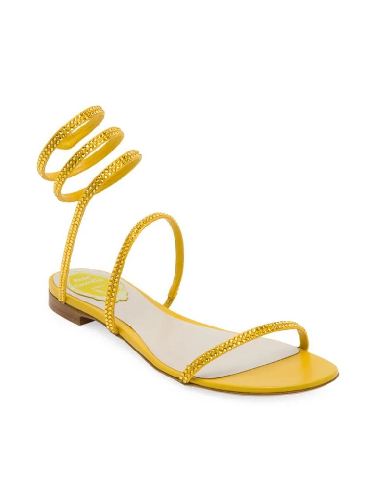 商品Rene Caovilla|Cleopatra Snake Wrap Flat Sandals,价格¥2983,第2张图片详细描述