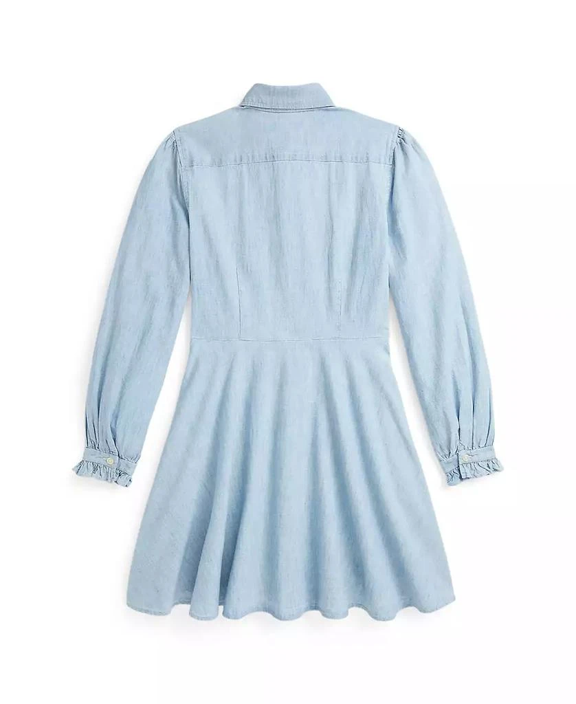 Big Girls Ruffled Cotton Chambray Dress 商品