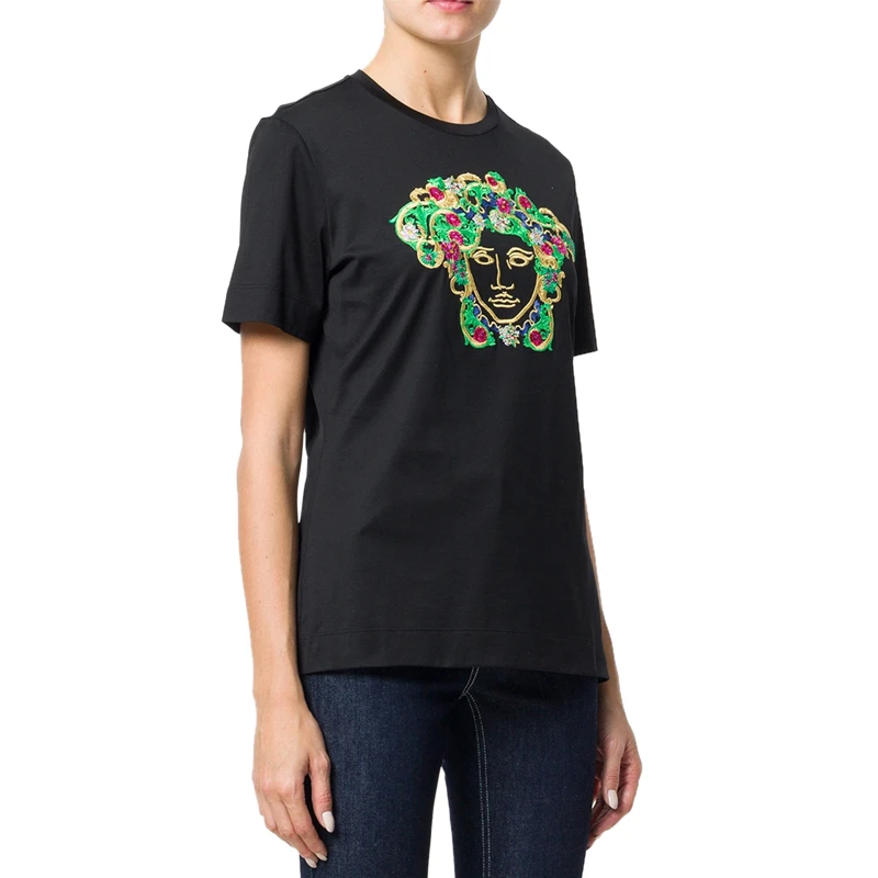 VERSACE 范思哲 黑色女士棉质短袖T恤衫 A79095-A201952-A1008 商品