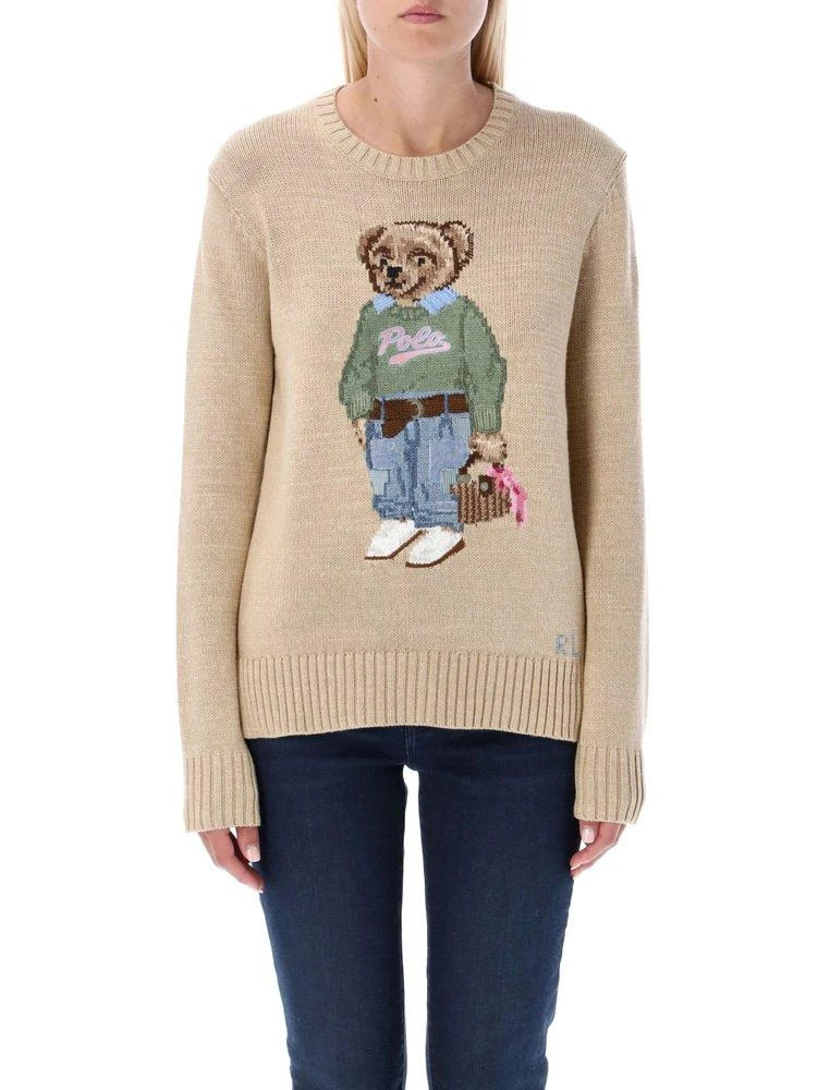 商品Ralph Lauren|Polo Ralph Lauren Bear Intarsia Knit Jumper,价格¥3027,第1张图片