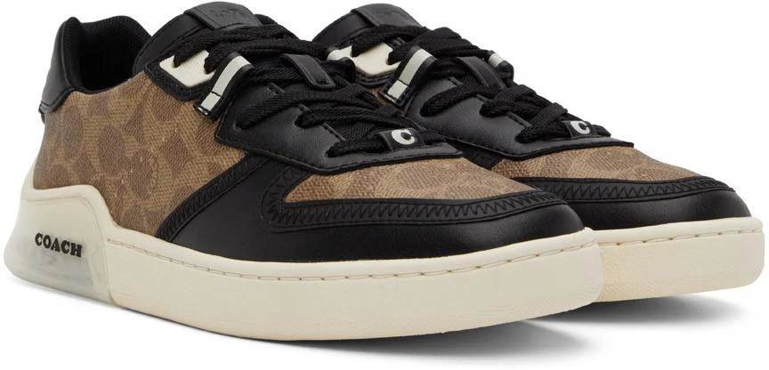 商品Coach|Brown & Black Citysole Court Sneakers,价格¥767,第4张图片详细描述