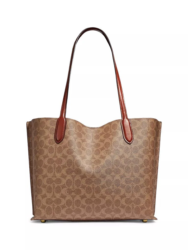 商品Coach|Willow Signature Coated Canvas Tote,价格¥2647,第5张图片详细描述