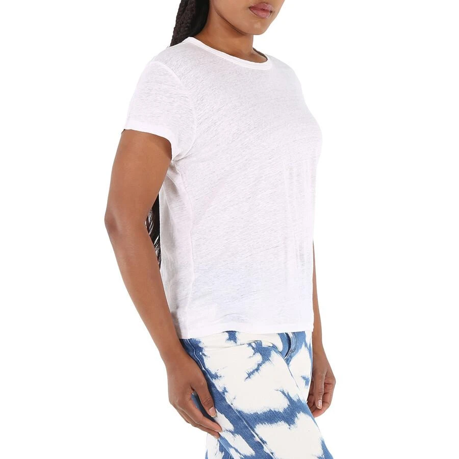 商品Ralph Lauren|Ladies Short-sleeve Crewneck Linen T-shirt,价格¥293,第2张图片详细描述