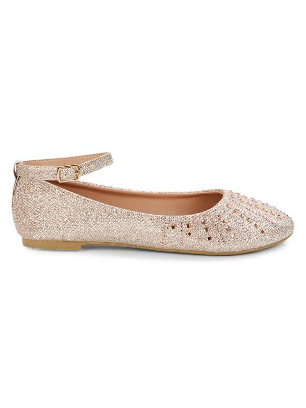 商品Badgley Mischka|Little Girl's & Girl's Embellished Flats,价格¥79,第1张图片