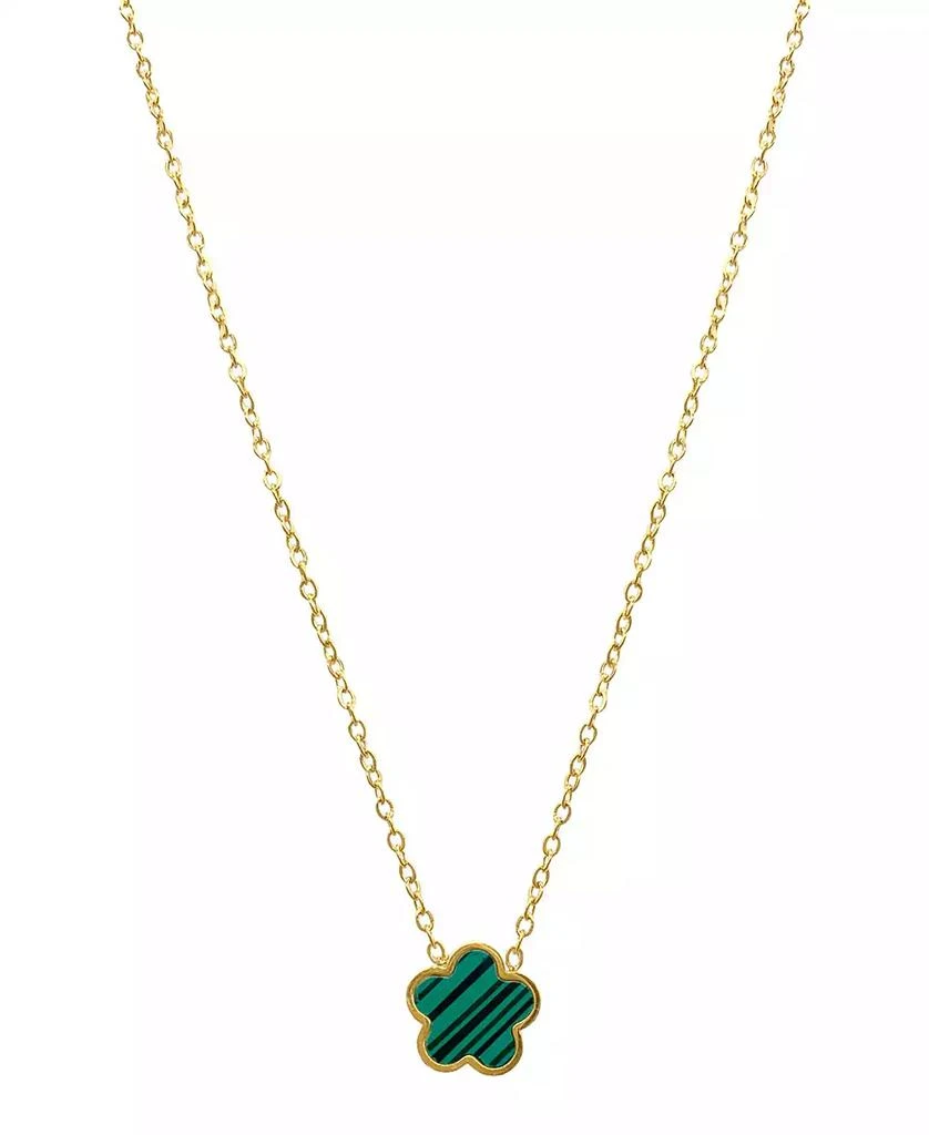 商品ADORNIA|Green Mother Of Pearl Clover Necklace,价格¥224,第1张图片