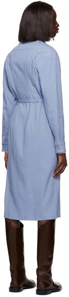 商品Lemaire|Blue Convertible Collar Fitted Midi Dress,价格¥2394,第3张图片详细描述