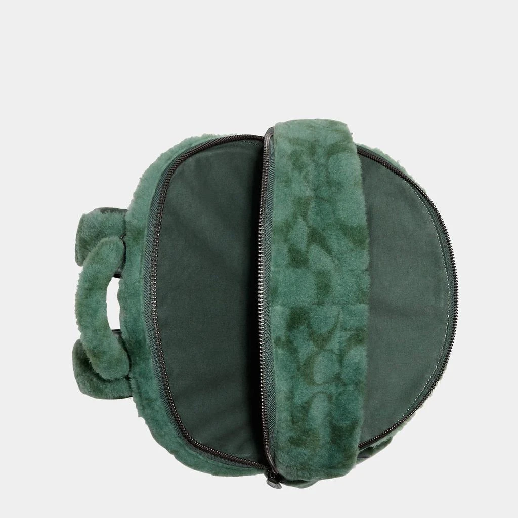 商品Coach|Coach Green - Signature Shearling and glovetanned leather - Backpack,价格¥3574,第3张图片详细描述