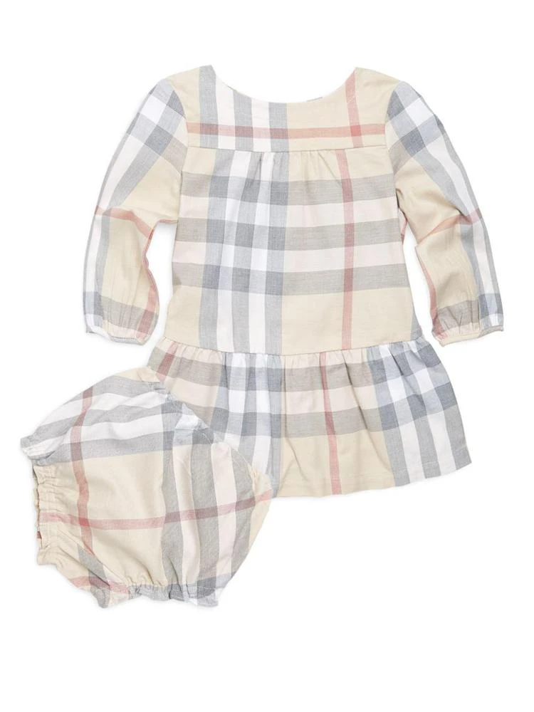 商品Burberry|Baby's Two-Piece Kloey Cotton Dress and Bloomers Set,价格¥1143,第1张图片