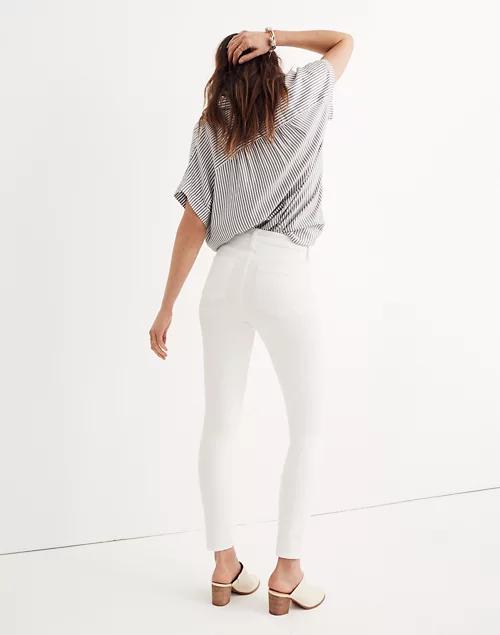 Petite 9" Mid-Rise Skinny Jeans in Pure White商品第3张图片规格展示