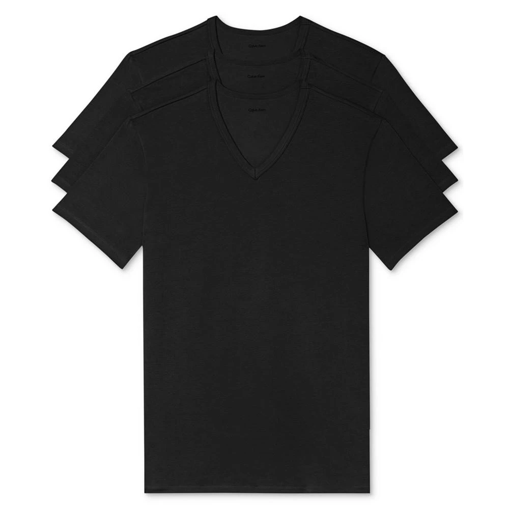 商品Calvin Klein|Men's 3-Pk. Cotton Stretch V-Neck Undershirts,价格¥356,第1张图片