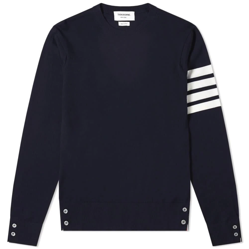 商品Thom Browne|Thom Browne Classic Merino Crew Knit,价格¥3141,第1张图片