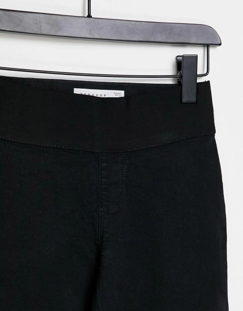 商品Topshop|Topshop Maternity underbump Joni jean in black,价格¥187,第3张图片详细描述
