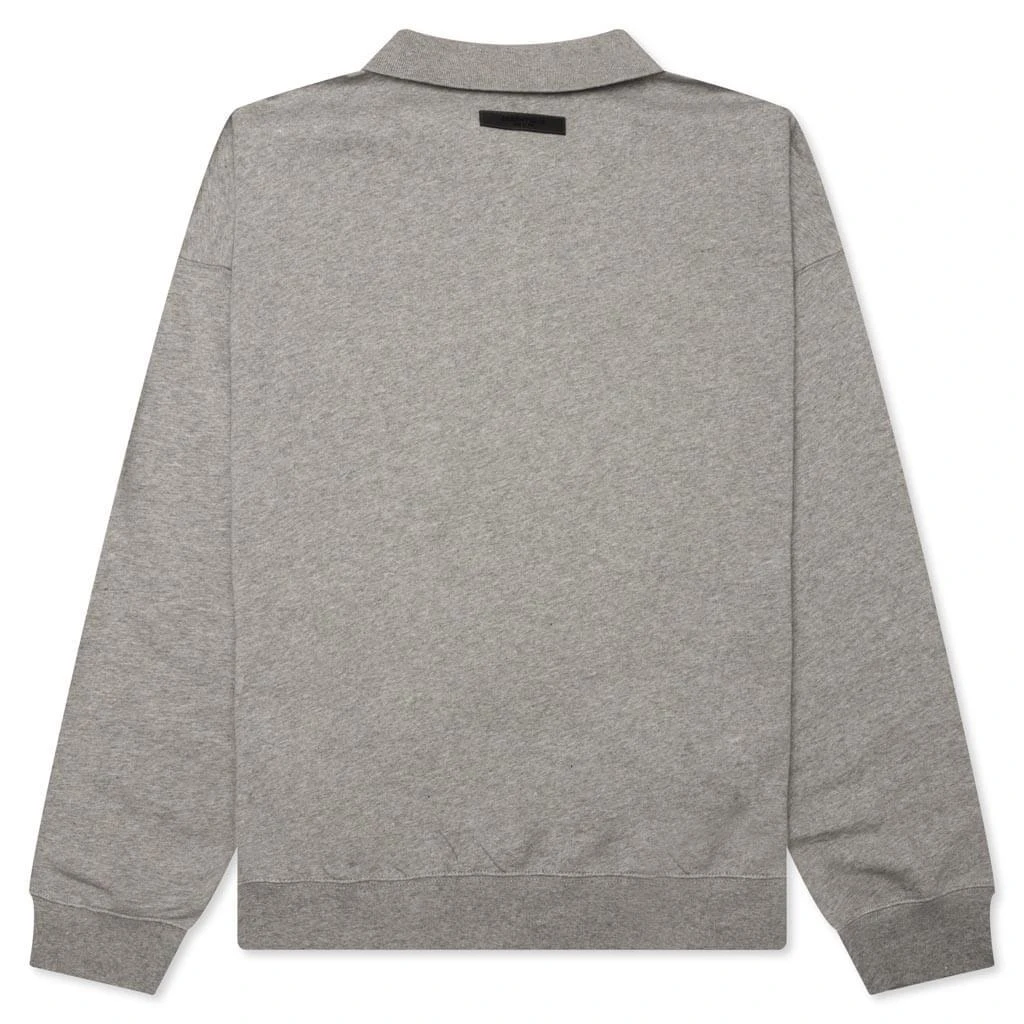商品Essentials|L/S Polo - Dark Oatmeal,价格¥424,第2张图片详细描述