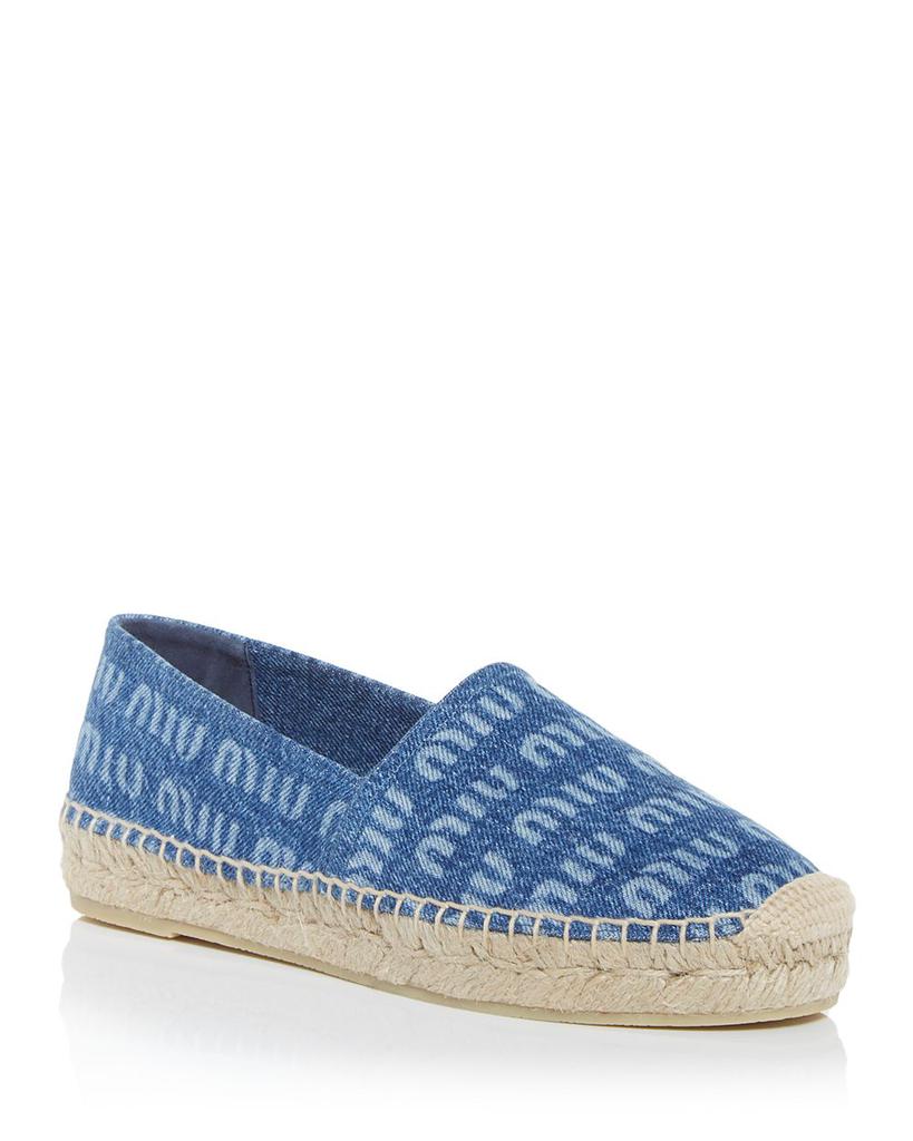 Women's Logo Print Espadrille Flats商品第1张图片规格展示