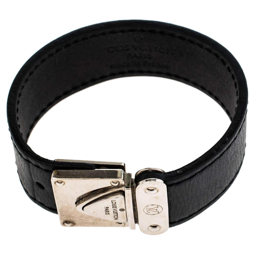 Louis Vuitton Nomade Koala Black Leather Bracelet S商品第5张图片规格展示