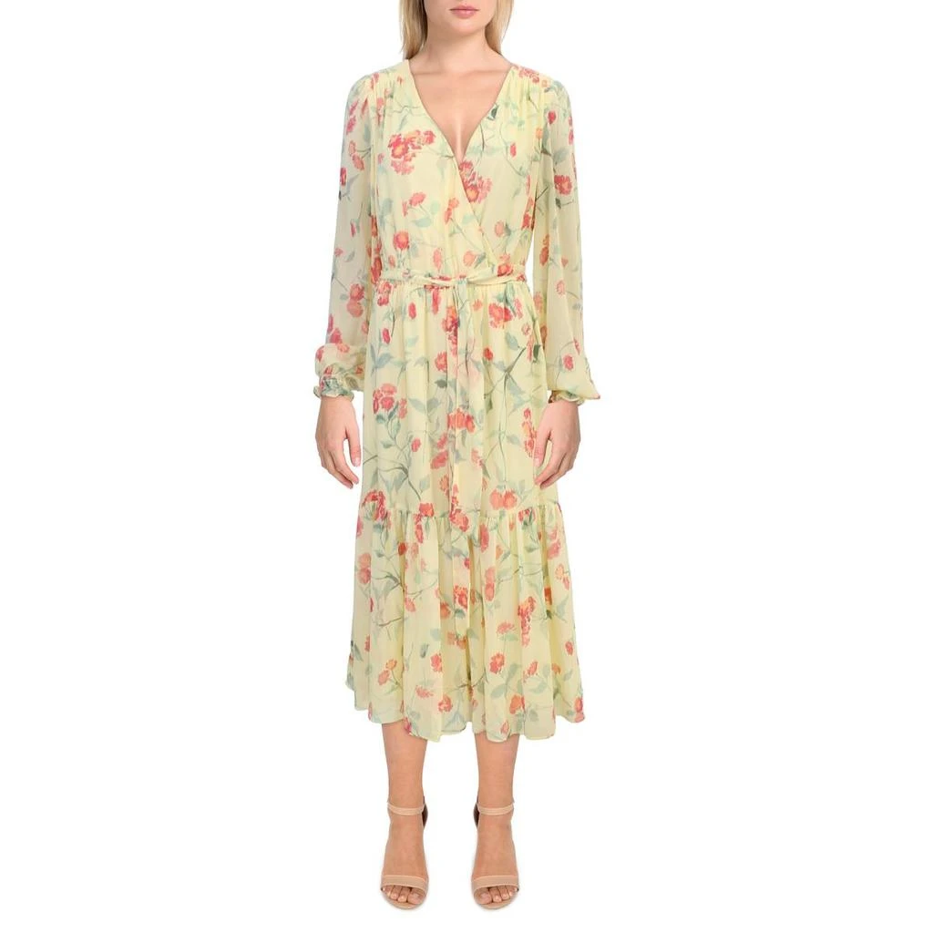 商品Ralph Lauren|Lauren Ralph Lauren Womens Chiffon Floral Wear to Work Dress,价格¥337,第1张图片