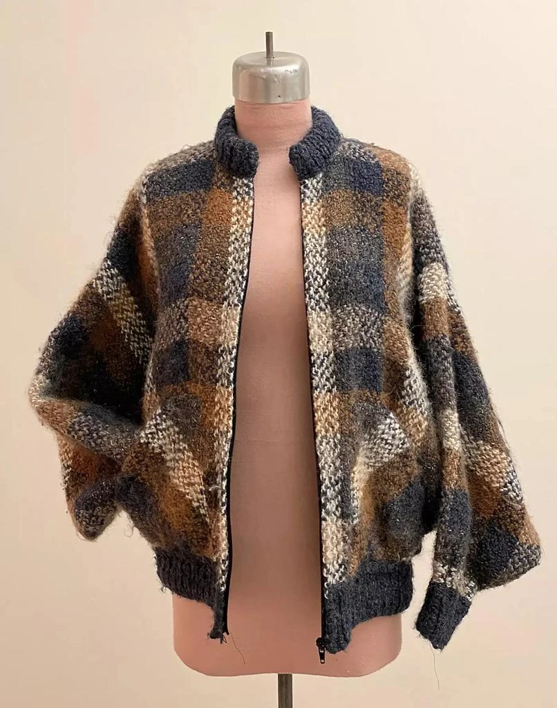 商品Madewell|BusyLadyBaca & The Goods 1980s Vintage Batwing Plaid Wool Jacket,价格¥2127,第3张图片详细描述