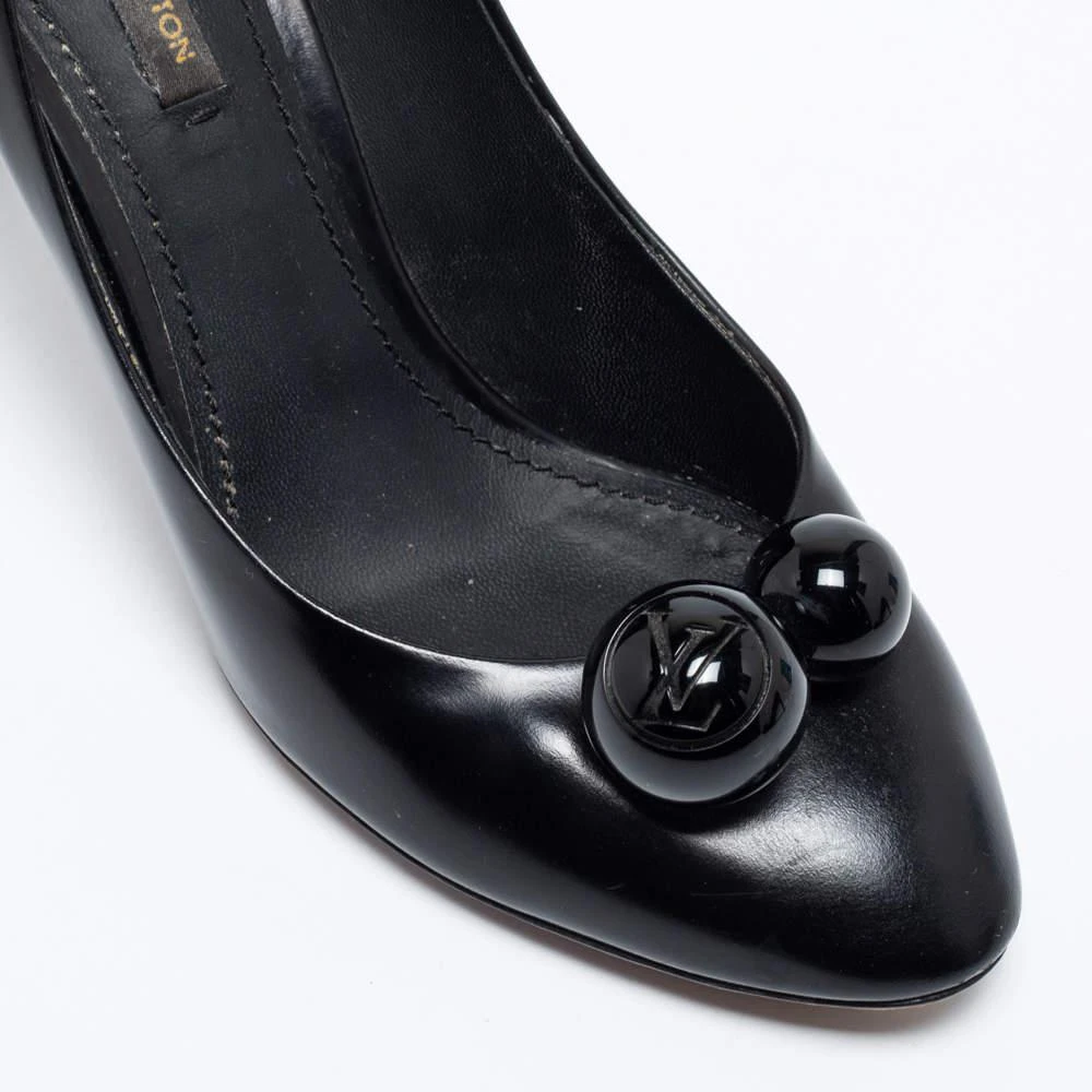Louis Vuitton Black Leather Betty Pumps Size 38 商品