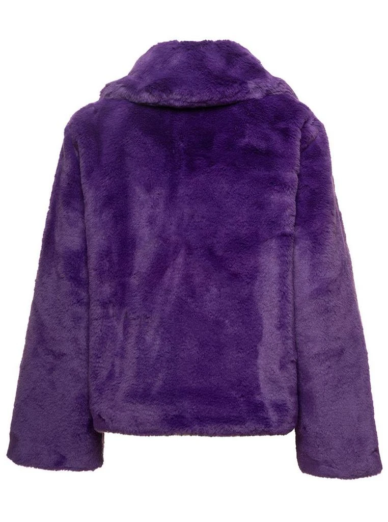 商品Apparis|'Fiona' Purple Cropped Faux Fur Jacket Woman Apparis,价格¥2531,第2张图片详细描述