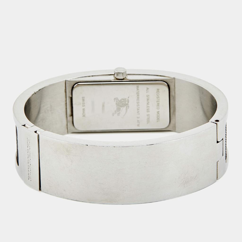 商品[二手商品] Burberry|Burberry Silver Stainless Steel Canvas 14300L Women's Wristwatch 19 mm,价格¥893,第7张图片详细描述