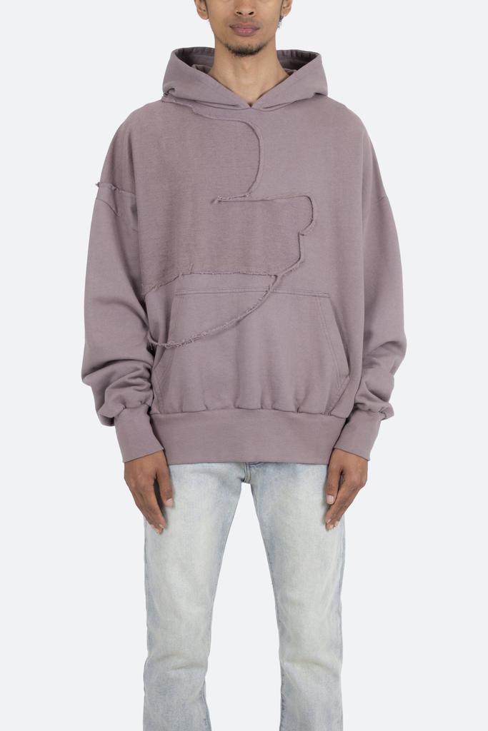 商品MNML|Washed Paneled Hoodie - Purple,价格¥434,第1张图片